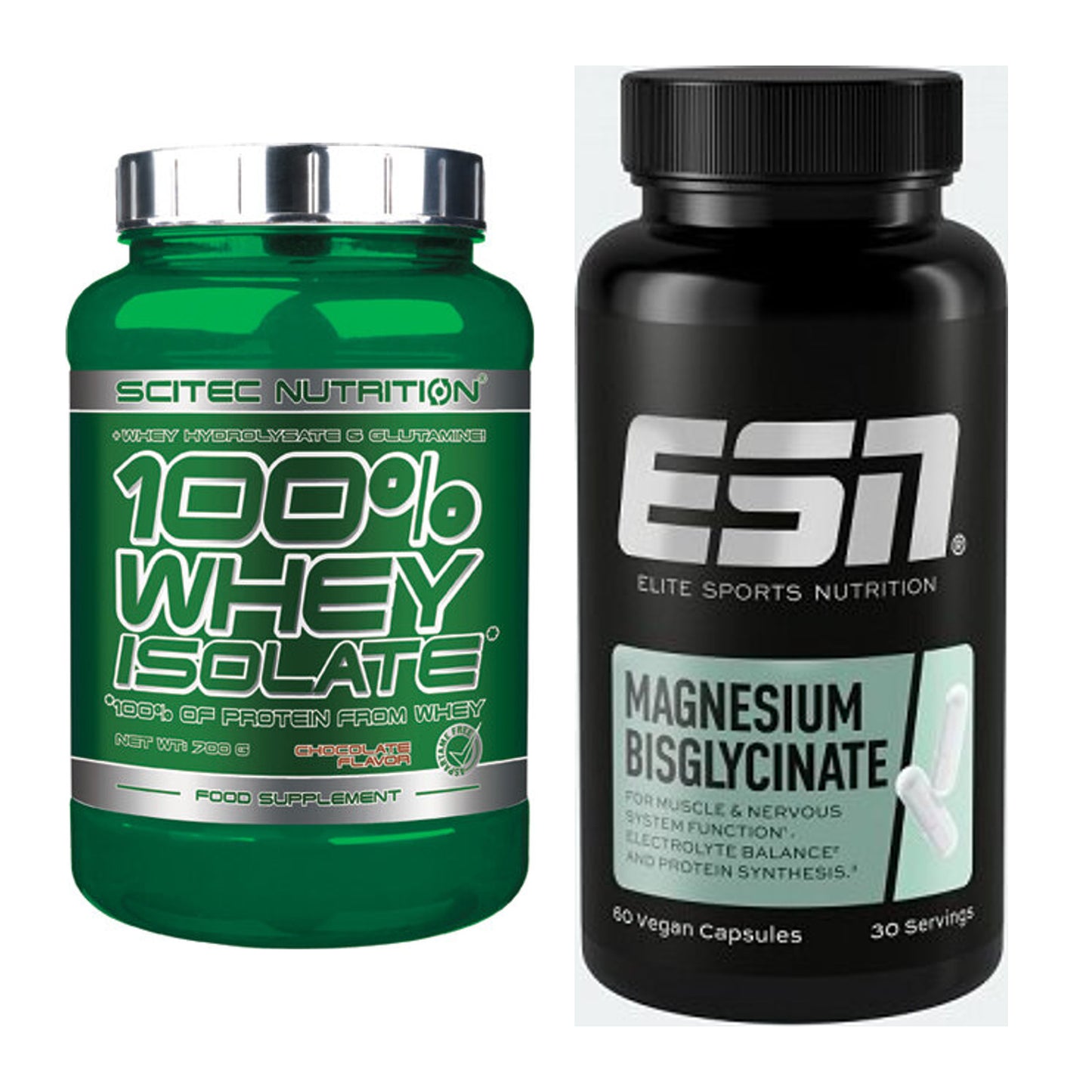 Basis-Set: Scitec Whey Isolate + ESN Magnesium Bisglycinate – alle enthaltenen Artikel