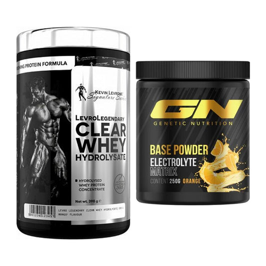 Basis-Set: Kevin Levrone Clear Whey + GN Base Powder – alle enthaltenen Artikel