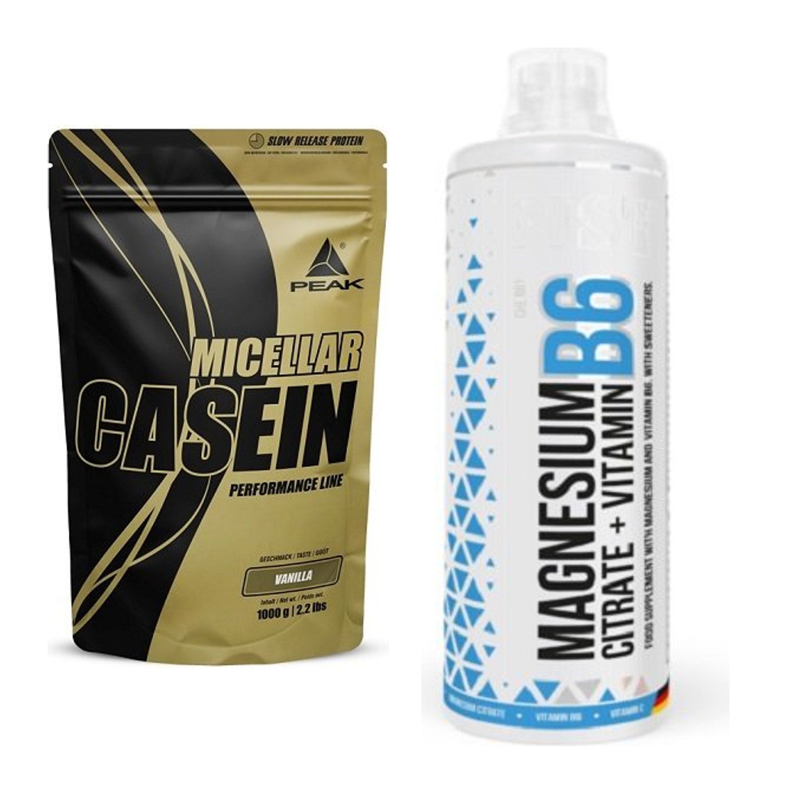 Basis-Set: Peak Micellar Casein + MST Magnesium B6 – alle enthaltenen Artikel