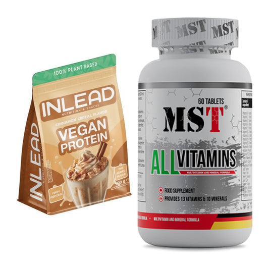 Basis-Set: INLEAD Vegan Protein + MST All Vitamins 60 Pillen – alle enthaltenen Artikel