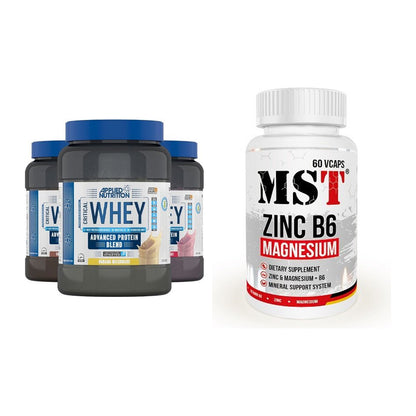 Basis-Set: Applied Nutrition Critical + MST Zinc + Magnesium + B6 60 – alle enthaltenen Artikel
