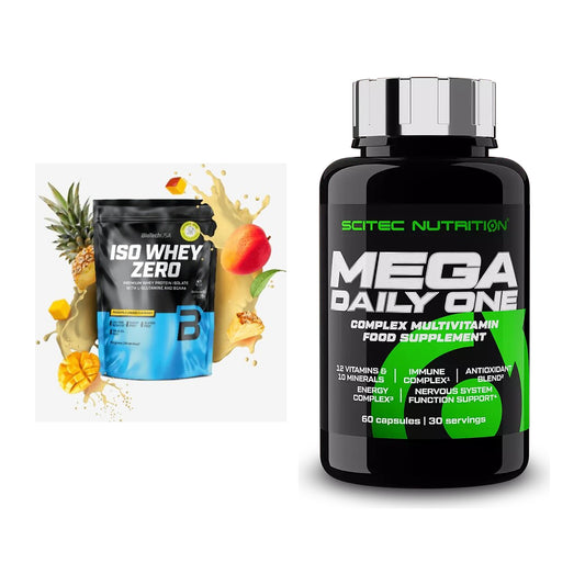 Basis-Set: BioTech Iso Whey Zero + Scitec Mega Daily One Plus – alle enthaltenen Artikel