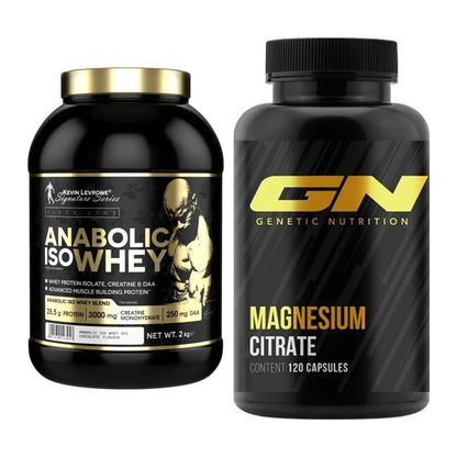 Basis-Set: Kevin Levrone Anabolic Iso Whey + GN Magnesium Citrate – alle enthaltenen Artikel