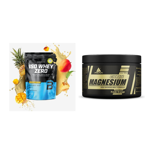 Basis-Set: BioTech Iso Whey Zero + Peak Magnesium Citrat – alle enthaltenen Artikel