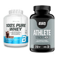 Basis-Set: BioTech 100% Pure Whey + ESN Athlete Stack:MEN – alle enthaltenen Artikel