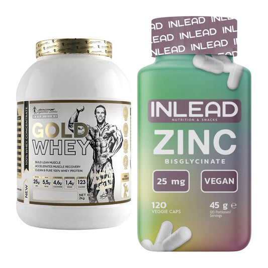 Basis-Set: Kevin Levrone Gold Whey + INLEAD Zink Bisglycinate – alle enthaltenen Artikel