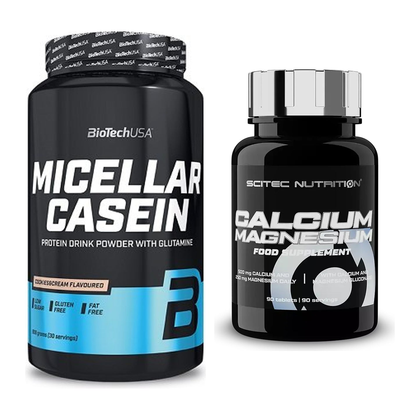 Basis-Set: BioTech Micellar Casein + Scitec Calcium Magnesium – alle enthaltenen Artikel