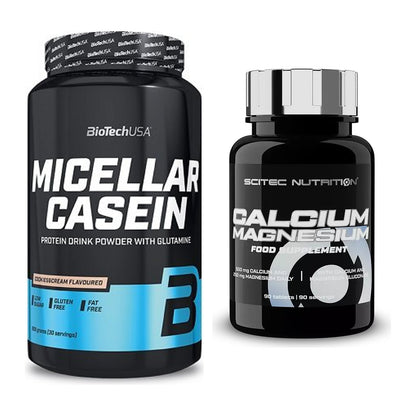 Basis-Set: BioTech Micellar Casein + Scitec Calcium Magnesium – alle enthaltenen Artikel