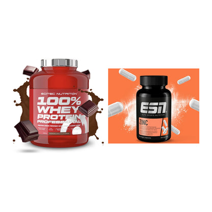 Basis-Set: Scitec 100% Whey Professional + ESN Zinc – alle enthaltenen Artikel