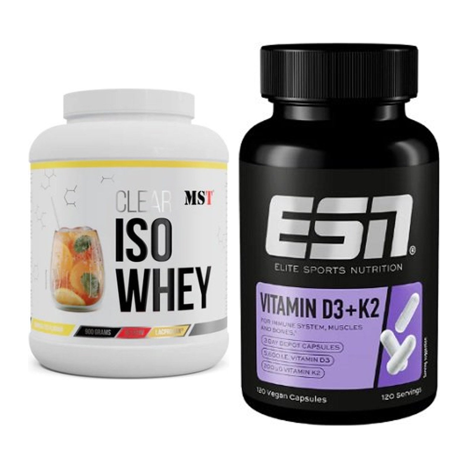 Basis-Set: MST Iso Clear + ESN Vitamin D3 + K2 – alle enthaltenen Artikel