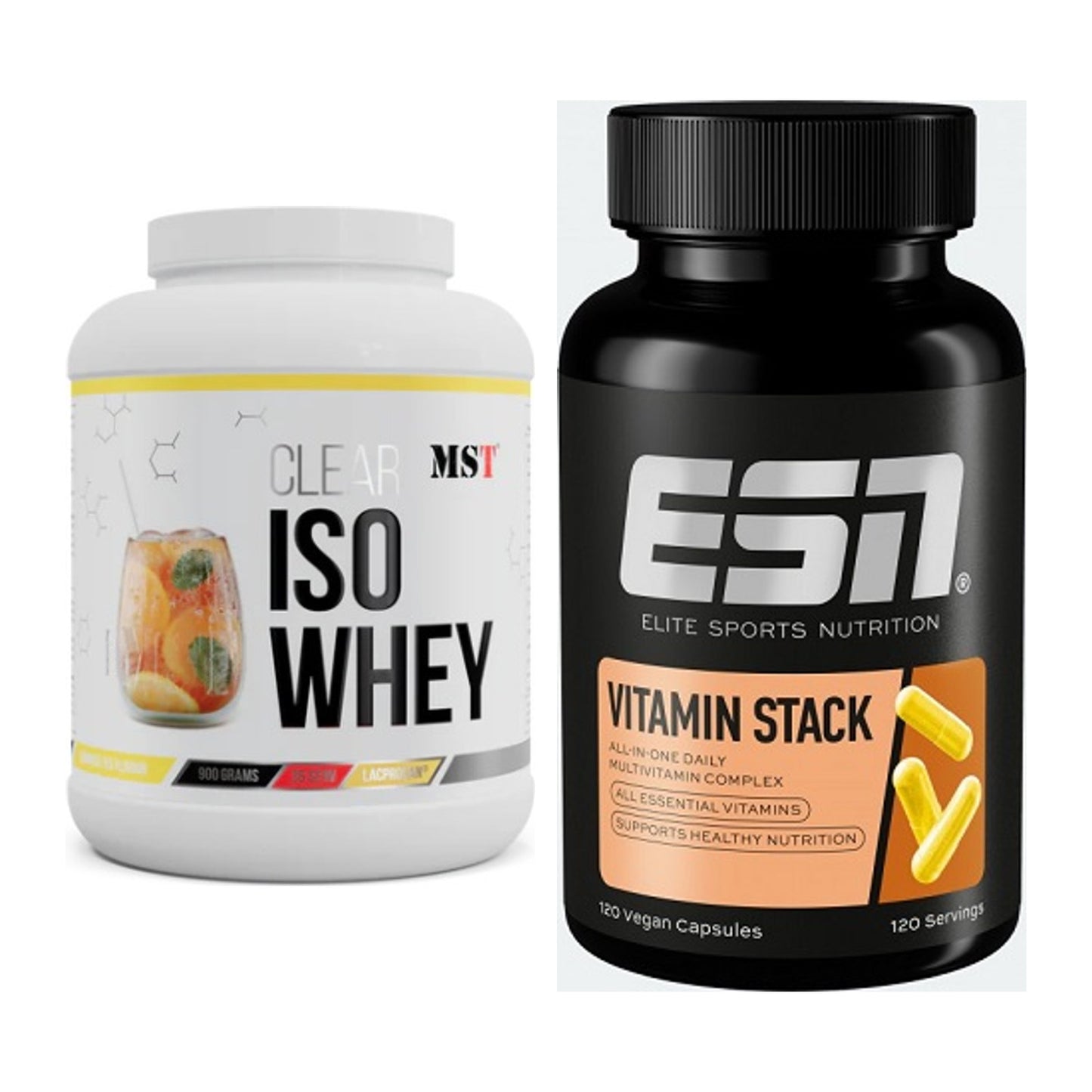 Basis-Set: MST Iso Clear + ESN Vitamin Stack – alle enthaltenen Artikel