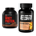 Basic set: Body Attack 100% Whey Protein + ESN Vitamin Stack - all items included