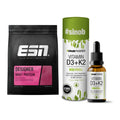 Basis-Set: ESN Designer Whey + Sinob Vitamin D3 + K2 Tropfen – alle enthaltenen Artikel
