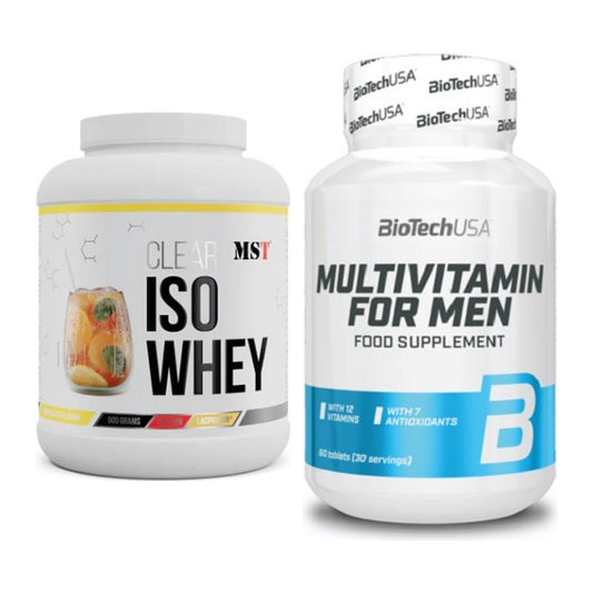 Basis-Set: MST Iso Clear + BioTech Multivitamin for Men 60 – alle enthaltenen Artikel