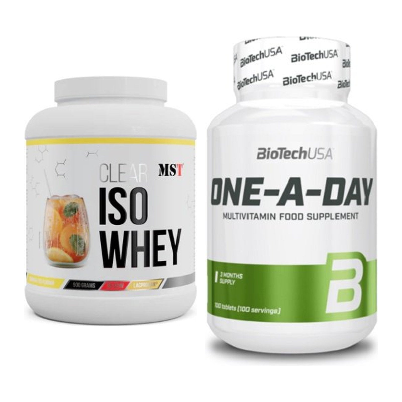 Basis-Set: MST Iso Clear + BioTech One A Day 100 Tabl. – alle enthaltenen Artikel