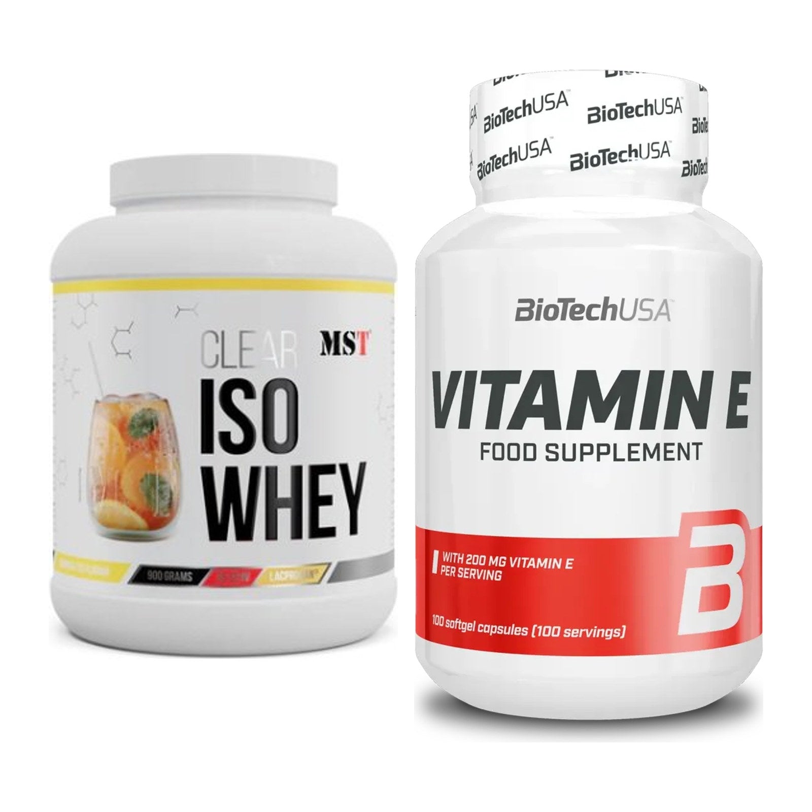 Basis-Set: MST Iso Clear + BioTech Vitamin E 100 Softgelcaps – alle enthaltenen Artikel