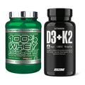 Basis-Set: Scitec Whey Isolate + Big Zone Vitamin D3 + K2 – alle enthaltenen Artikel