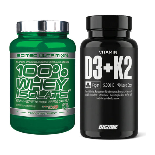 Basis-Set: Scitec Whey Isolate + Big Zone Vitamin D3 + K2 – alle enthaltenen Artikel
