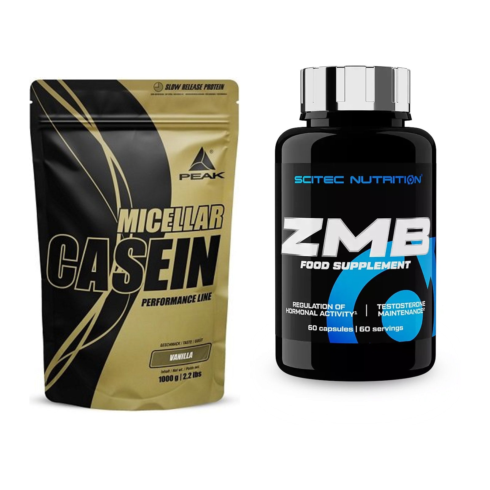 Basis-Set: Peak Micellar Casein + Scitec ZMB – alle enthaltenen Artikel