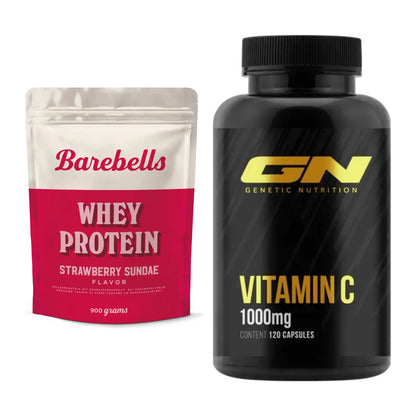 Basis-Set: Barebells Whey Protein + GN Vitamin C Health Line – alle enthaltenen Artikel
