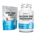 Basis-Set: BioTech 100% Pure Whey + BioTech Calcium Zinc Magnesium 100 – alle enthaltenen Artikel