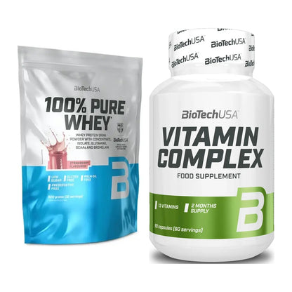 Basis-Set: BioTech 100% Pure Whey + BioTech Vitamin Complex – alle enthaltenen Artikel
