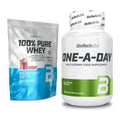 Basis-Set: BioTech 100% Pure Whey + BioTech One A Day 100 Tabl. – alle enthaltenen Artikel