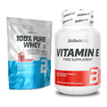 Basis-Set: BioTech 100% Pure Whey + BioTech Vitamin E 100 Softgelcaps – alle enthaltenen Artikel