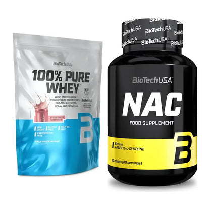 Basis-Set: BioTech 100% Pure Whey + BioTech NAC – alle enthaltenen Artikel