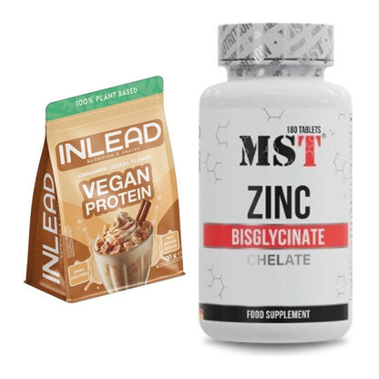 Basis-Set: INLEAD Vegan Protein + MST Zinc Chelate Bisglycinate – alle enthaltenen Artikel