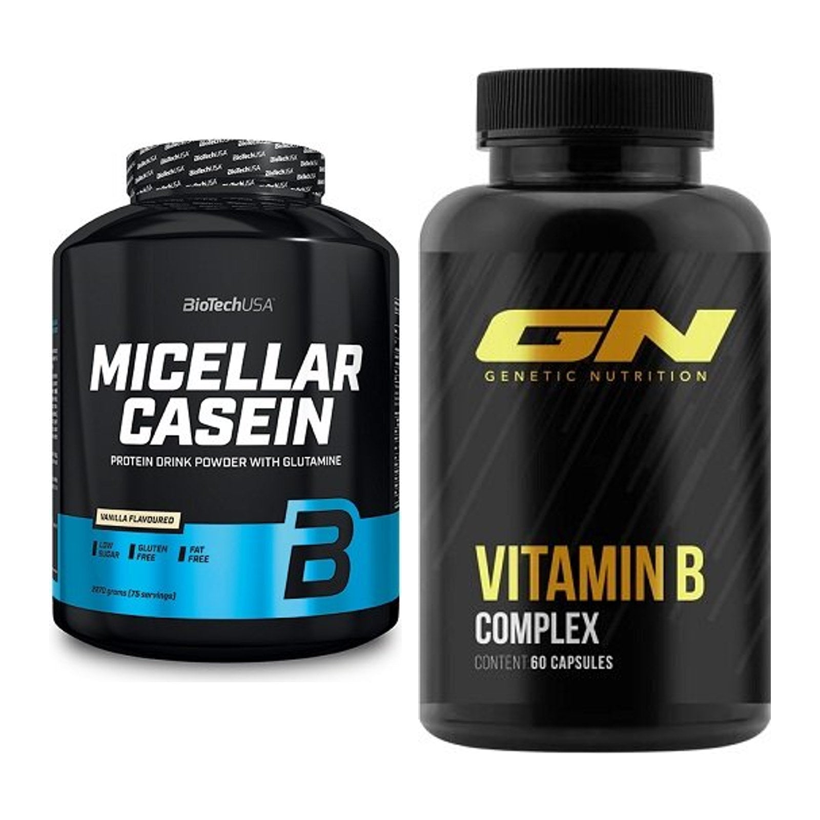 Basis-Set: BioTech Micellar Casein + GN Vitamin B-Complex – alle enthaltenen Artikel