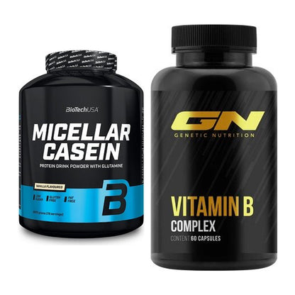 Basis-Set: BioTech Micellar Casein + GN Vitamin B-Complex – alle enthaltenen Artikel