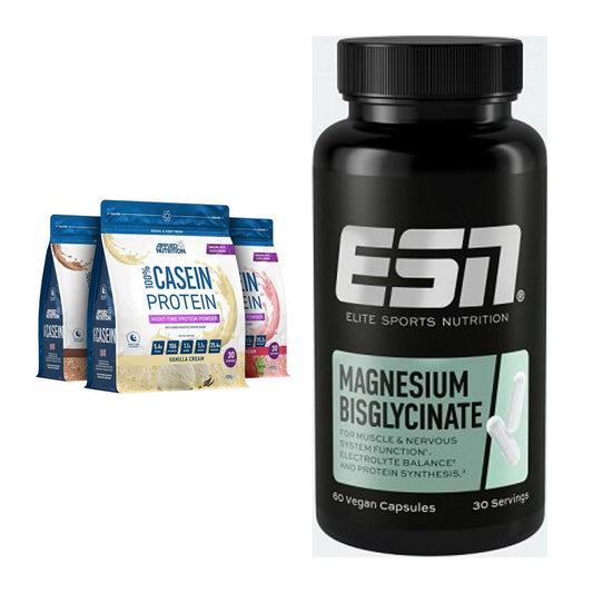 Basis-Set: Applied Nutrition 100% Casein + ESN Magnesium Bisglycinate – alle enthaltenen Artikel