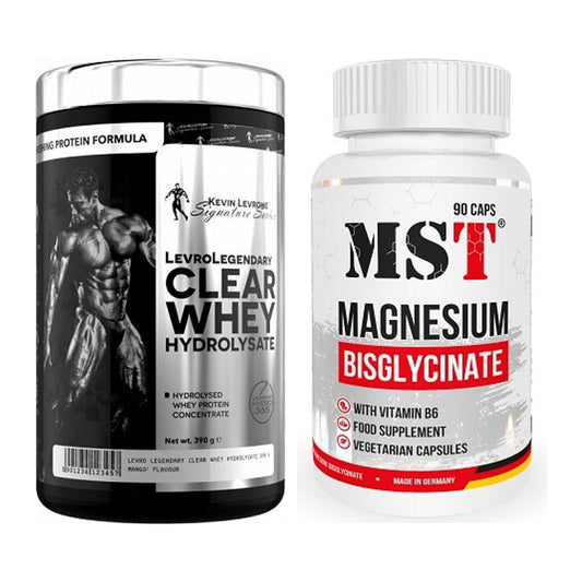 Basis-Set: Kevin Levrone Clear Whey + MST Magnesium Bisglycinat – alle enthaltenen Artikel