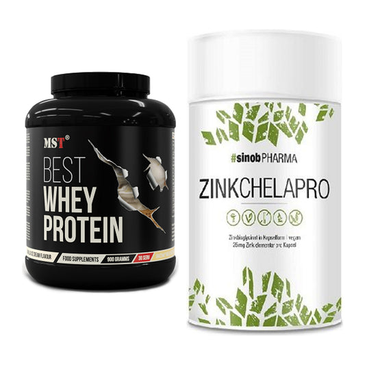 Basis-Set: MST Best Whey Protein + Sinob Zink Chelapro – alle enthaltenen Artikel