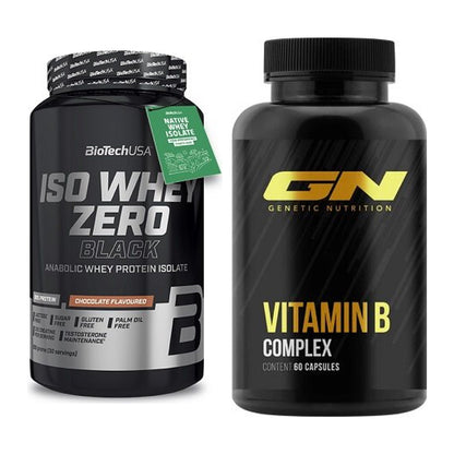 Basis-Set: BioTech Iso Whey Zero Black + GN Vitamin B-Complex – alle enthaltenen Artikel