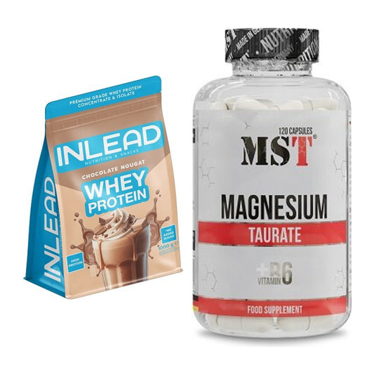 Basis-Set: INLEAD Whey Protein + MST Magnesium Taurat – alle enthaltenen Artikel