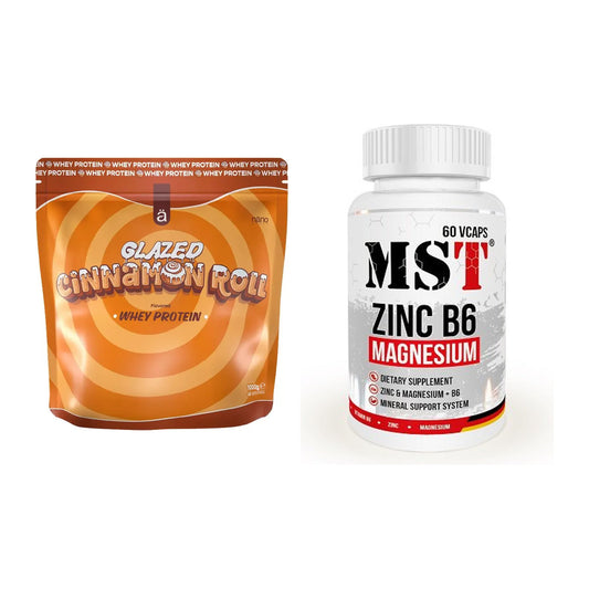 Basis-Set: Nanosupps Whey Protein + MST Zinc + Magnesium + B6 60 – alle enthaltenen Artikel