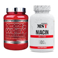 Basis-Set: Scitec 100% Whey Professional + MST Niacin – alle enthaltenen Artikel