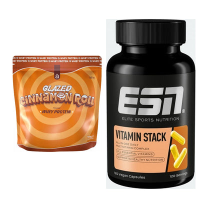 Basis-Set: Nanosupps Whey Protein + ESN Vitamin Stack – alle enthaltenen Artikel
