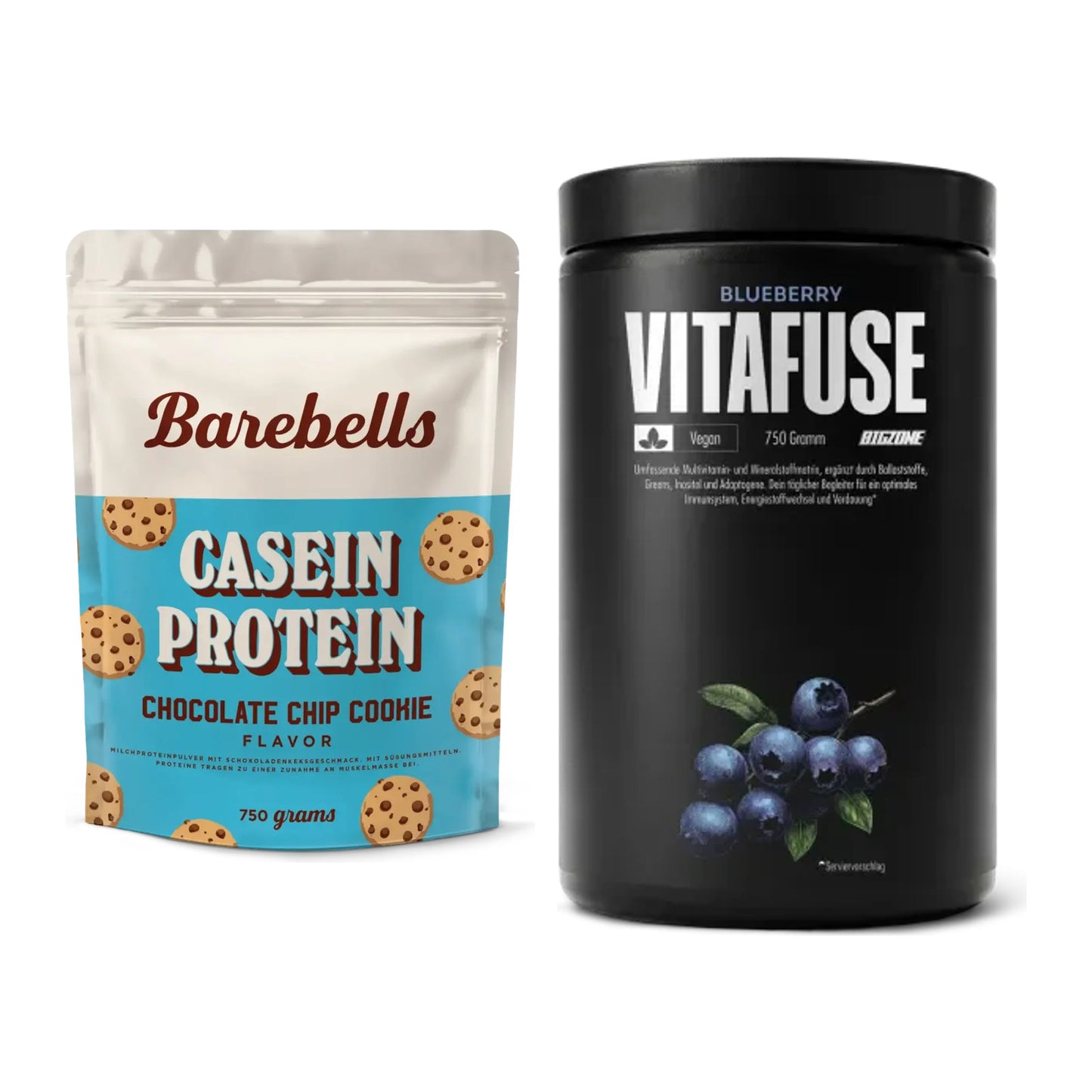 Basis-Set: Barebells Casein Protein + Big Zone Vitafuse – alle enthaltenen Artikel