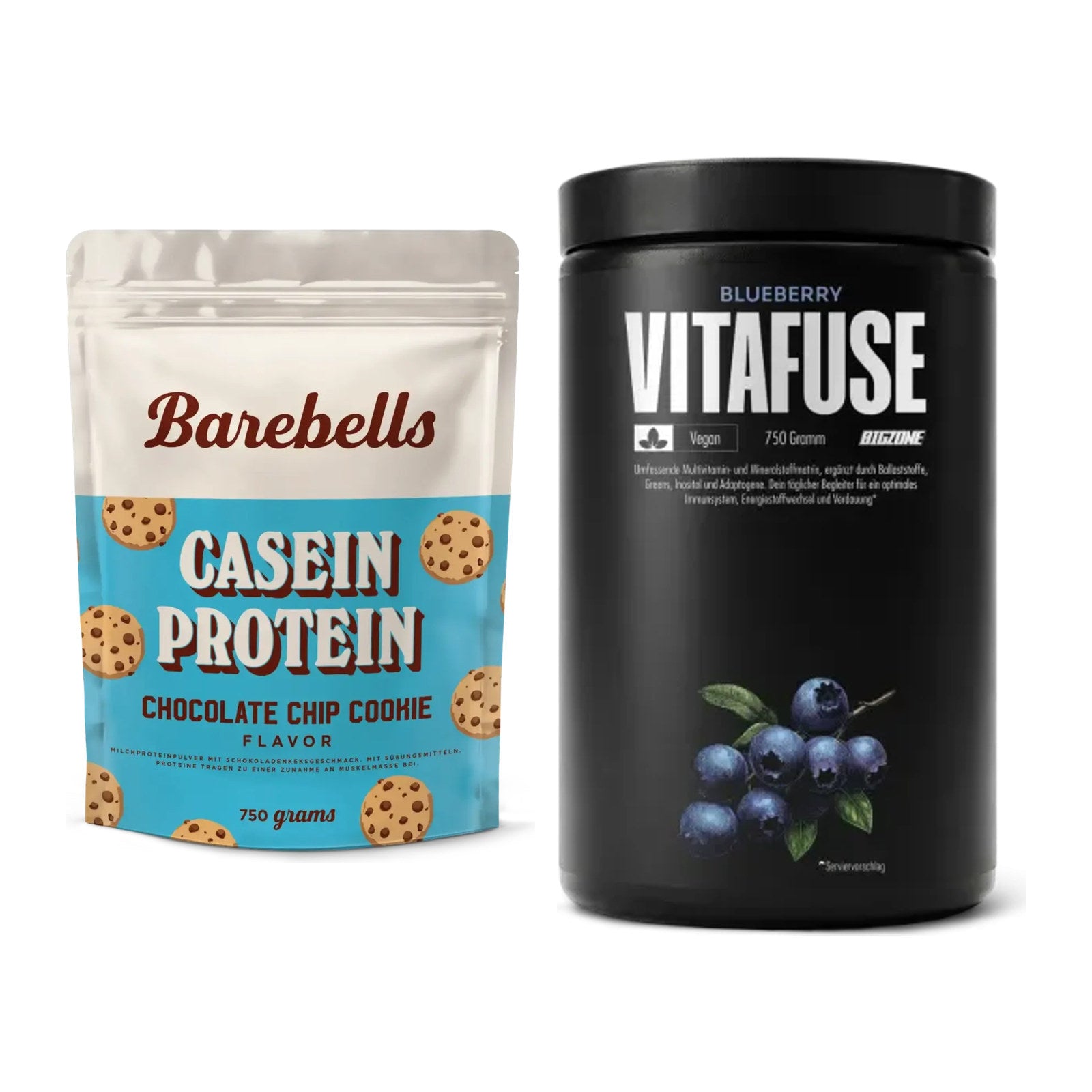 Basis-Set: Barebells Casein Protein + Big Zone Vitafuse – alle enthaltenen Artikel