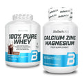 Basis-Set: BioTech 100% Pure Whey + BioTech Calcium Zinc Magnesium 100 – alle enthaltenen Artikel