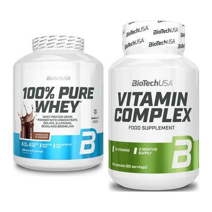 Basis-Set: BioTech 100% Pure Whey + BioTech Vitamin Complex – alle enthaltenen Artikel