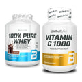 Basis-Set: BioTech 100% Pure Whey + BioTech Vitamin C 1000 30 Tabl. – alle enthaltenen Artikel