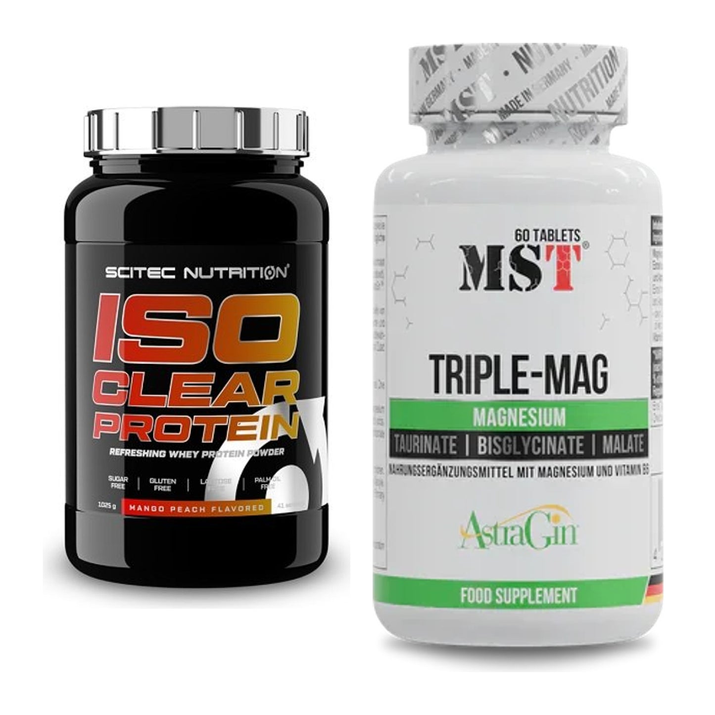 Basis-Set: Scitec IsoClear Protein + MST Tripple Mag – alle enthaltenen Artikel