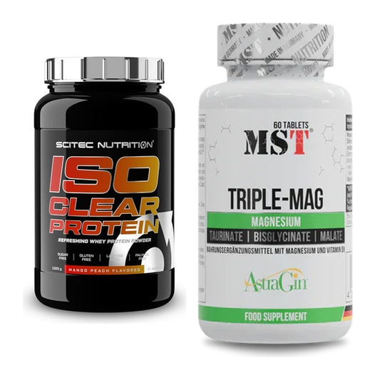 Basis-Set: Scitec IsoClear Protein + MST Tripple Mag – alle enthaltenen Artikel
