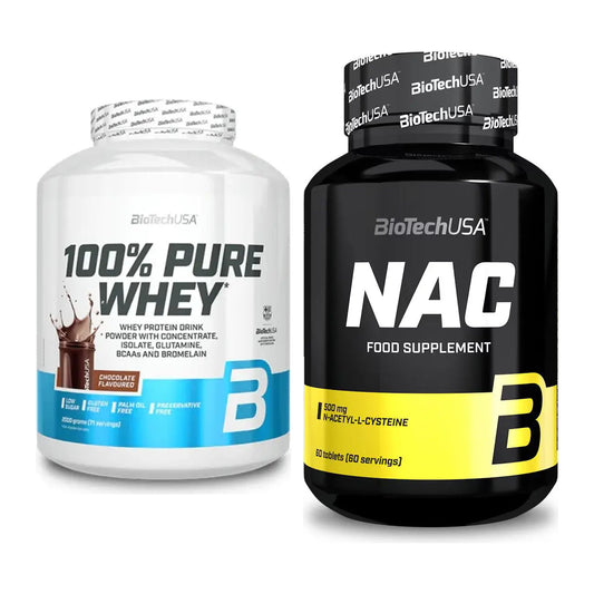 Basis-Set: BioTech 100% Pure Whey + BioTech NAC – alle enthaltenen Artikel