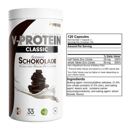 Basis-Set: ProFuel VEGAN PROTEIN + GN Zinc Citrate 120 Tabl. – alle enthaltenen Artikel