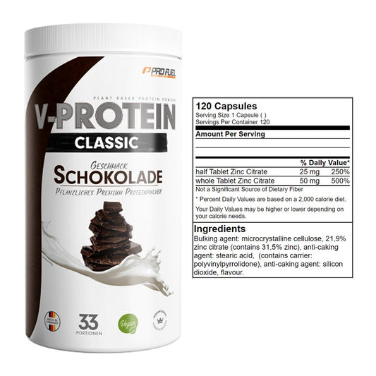 Basis-Set: ProFuel VEGAN PROTEIN + GN Zinc Citrate 120 Tabl. – alle enthaltenen Artikel